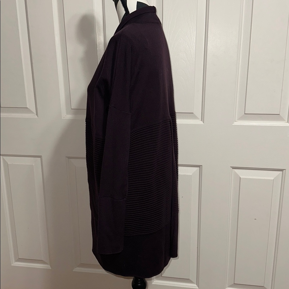 Lululemon Purple Merino Wool Open Front Cardigan Sweater - Picture 4 of 7